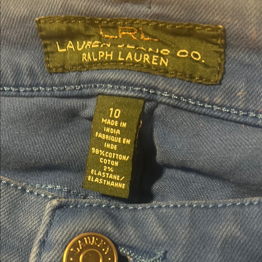 Bright Midnight Blue Lauren Jeans Co Denim Jeans Vintage excellent condition - Picture 3 of 11